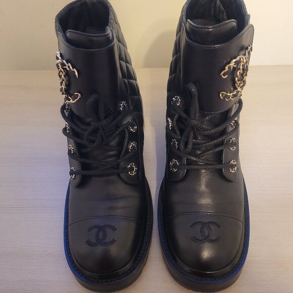 Chanel Lace up boots. Excellent condition. - Picture 1 of 5